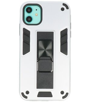 Tough Armor Hardcase Met Standfunctie Hoesje voor iPhone 11 - Zilver