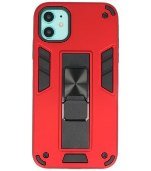 Tough Armor Hardcase Met Standfunctie Hoesje voor iPhone 11 - Rood