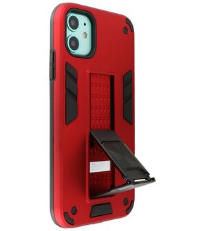 Tough Armor Hardcase Met Standfunctie Hoesje voor iPhone 11 - Rood