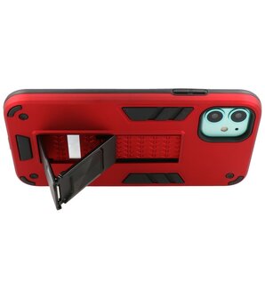 Tough Armor Hardcase Met Standfunctie Hoesje voor iPhone 11 - Rood