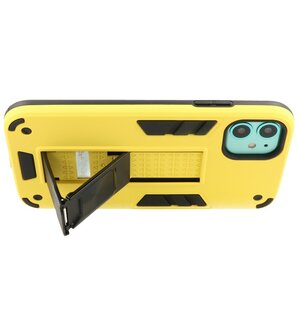 Tough Armor Hardcase Met Standfunctie Hoesje voor iPhone 11 - Geel