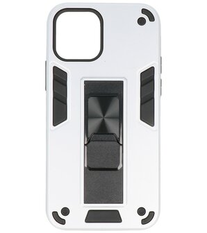 Tough Armor Hardcase Met Standfunctie Hoesje voor iPhone 12 Mini - Zilver