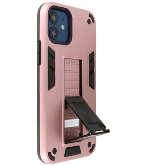 Tough Armor Hardcase Met Standfunctie Hoesje voor iPhone 12 Mini - Roze