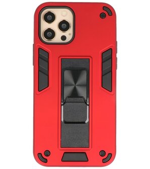 Tough Armor Hardcase Met Standfunctie Hoesje voor iPhone 12 Pro Max - Rood