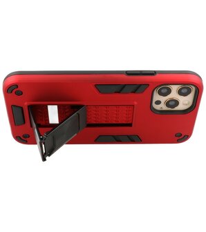 Tough Armor Hardcase Met Standfunctie Hoesje voor iPhone 12 Pro Max - Rood