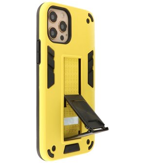 Tough Armor Hardcase Met Standfunctie Hoesje voor iPhone 12 Pro Max - Geel