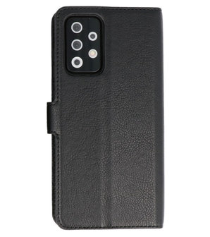 Book Case Pasjeshouder Telefoonhoesje voor Samsung Galaxy A72 / A72&nbsp;5G - Zwart