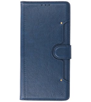 Book Case Pasjeshouder Telefoonhoesje voor Samsung Galaxy A72 / A72&nbsp;5G - Navy