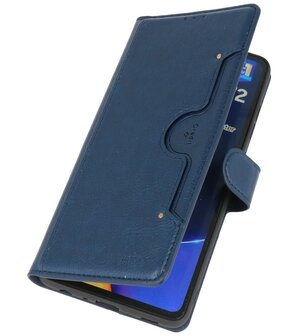 Book Case Pasjeshouder Telefoonhoesje voor Samsung Galaxy A72 / A72&nbsp;5G - Navy