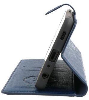 Book Case Pasjeshouder Telefoonhoesje voor Samsung Galaxy A72 / A72&nbsp;5G - Navy