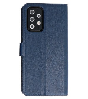 Book Case Pasjeshouder Telefoonhoesje voor Samsung Galaxy A72 / A72&nbsp;5G - Navy