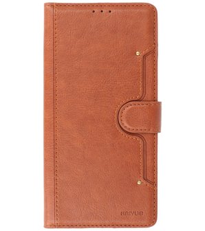 Book Case Pasjeshouder Telefoonhoesje voor Samsung Galaxy A72 / A72&nbsp;5G - Bruin
