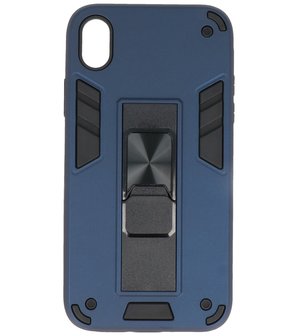 Tough Armor Hardcase Met Standfunctie Hoesje voor iPhone XR - Navy