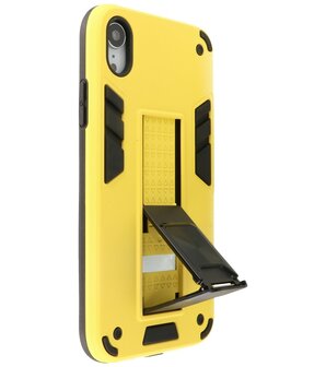 Tough Armor Hardcase Met Standfunctie Hoesje voor iPhone XR - Geel