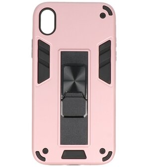 Tough Armor Hardcase Met Standfunctie Hoesje voor iPhone XR - Roze