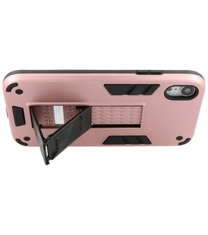 Tough Armor Hardcase Met Standfunctie Hoesje voor iPhone XR - Roze