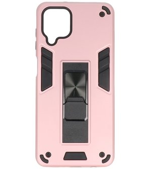 Tough Armor Hardcase Met Standfunctie Hoesje voor Samsung Galaxy A12 - Roze