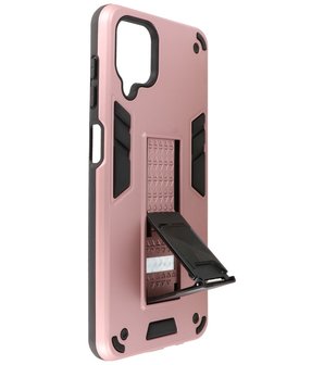 Tough Armor Hardcase Met Standfunctie Hoesje voor Samsung Galaxy A12 - Roze