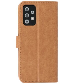 Booktype Wallet Case Telefoonhoesje voor Samsung Galaxy A72 5G - Bruin