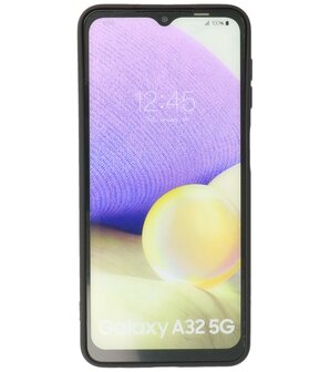 2.0mm Dikke Fashion Backcover Telefoonhoesje voor Samsung Galaxy A32 5G - Zwart