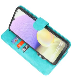 Booktype Wallet Case Telefoonhoesje voor Samsung Galaxy A32 5G - Groen