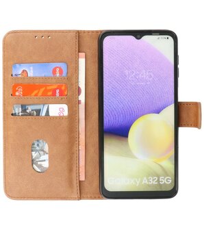 Booktype Wallet Case Telefoonhoesje voor Samsung Galaxy A32 5G - Bruin