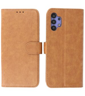 Booktype Wallet Case Telefoonhoesje voor Samsung Galaxy A32 5G - Bruin