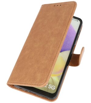 Booktype Wallet Case Telefoonhoesje voor Samsung Galaxy A32 5G - Bruin