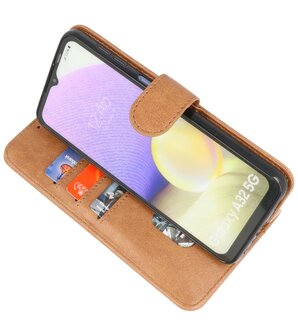 Booktype Wallet Case Telefoonhoesje voor Samsung Galaxy A32 5G - Bruin