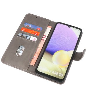 Booktype Wallet Case Telefoonhoesje voor Samsung Galaxy A32 5G - Grijs