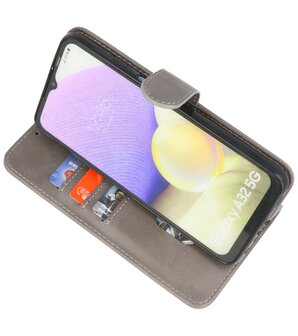 Booktype Wallet Case Telefoonhoesje voor Samsung Galaxy A32 5G - Grijs