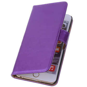 PU Leder Lila iPhone 6 Plus Book/Wallet Case/Cover