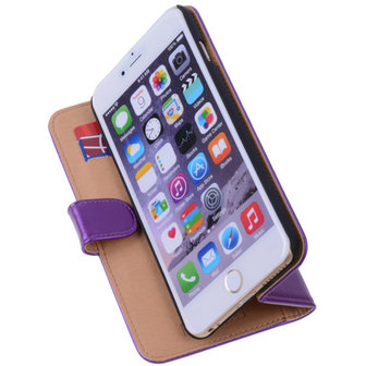 PU Leder Lila iPhone 6 Plus Book/Wallet Case/Cover
