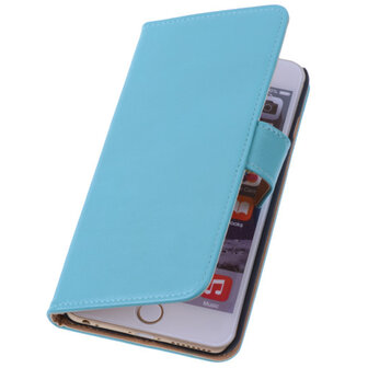 PU Leder Turquoise iPhone 6 Plus Book/Wallet Case/Cover