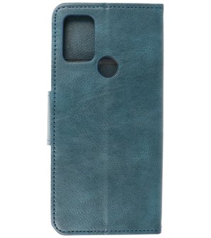 Portemonnee Wallet Case Hoesje voor Motorola Moto G30 - Moto G20 - Moto G10 - Blauw