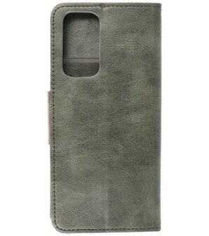 Portemonnee Wallet Case Hoesje voor OnePlus 9 - Donker Groen