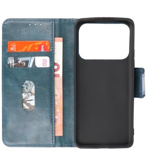 Portemonnee Wallet Case Hoesje voor Xiaomi Mi 11 Ultra - Blauw