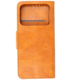 Portemonnee Wallet Case Hoesje voor Xiaomi Mi 11 Ultra - Bruin