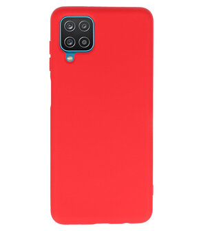 2.0mm Dikke Fashion Backcover Telefoonhoesje voor Samsung Galaxy A12 - Rood