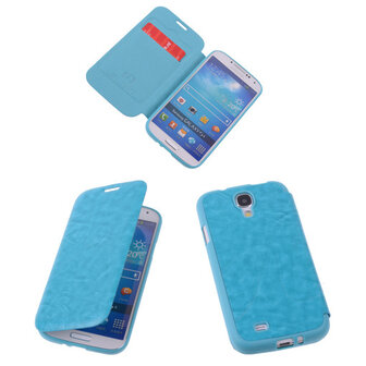 Bestcases Turquoise TPU Book Case Flip Cover Motief Samsung Galaxy S4