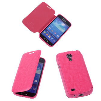 Bestcases Pink TPU Book Case Flip Cover Motief Samsung Galaxy S4 Mini