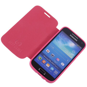 Bestcases Roze TPU Booktype Motief Hoesje voor Samsung Galaxy S4 mini