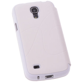 Bestcases Wit TPU Booktype Motief Hoesje voor Samsung Galaxy S4 mini