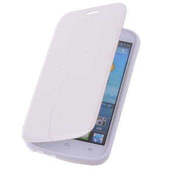 Bestcases Wit Huawei Ascend G610 TPU Book Case Cover Motief 