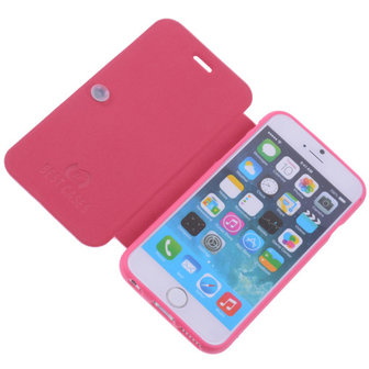 Bestcases Pink TPU Booktype Motief Hoesje voor Apple iPhone 6