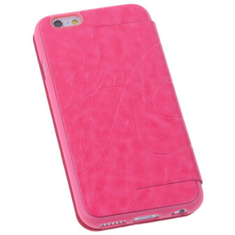 Bestcases Pink TPU Booktype Motief Hoesje voor Apple iPhone 6