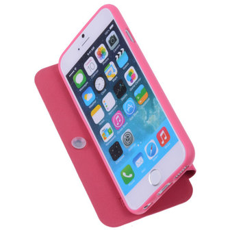 Bestcases Pink TPU Booktype Motief Hoesje voor Apple iPhone 6