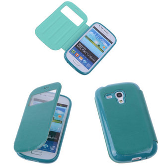View Case Groen Samsung Galaxy S3 Mini VE TPU Bookcover Hoesje