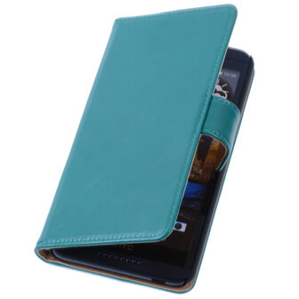 PU Leder Groen Hoesje voor HTC Desire 816 Book/Wallet Case/Cover s