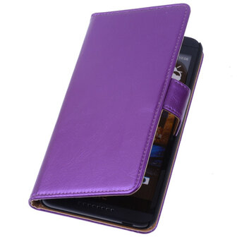 PU Leder Lila Hoesje voor HTC Desire 816 Book/Wallet Case/Cover s